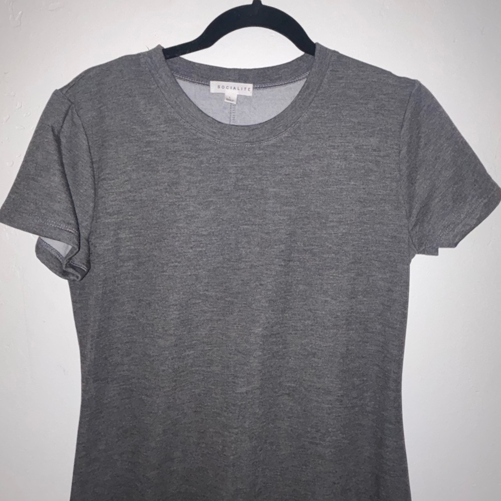 Socialite Gray Midi Dress